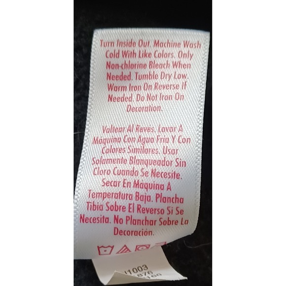 Justice Girl "Finding My Peace" Graphic Sweatshirt Size M 10 Butterflies Recycle - Picture 7 of 7